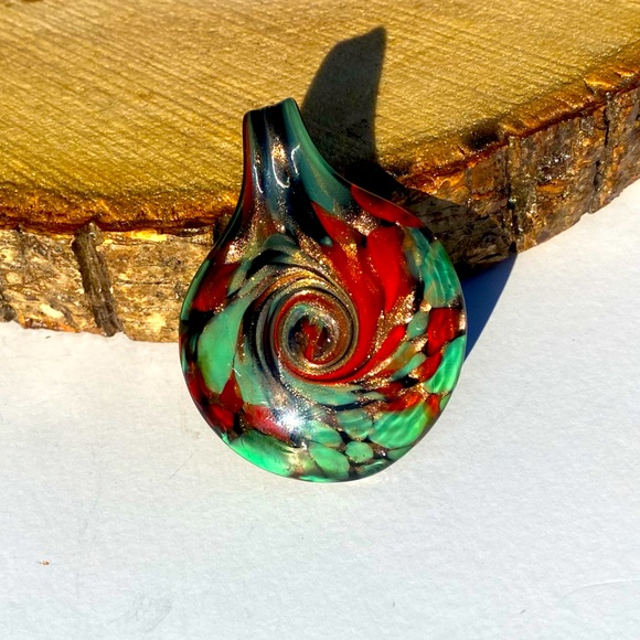 Murano Jewelry - Murano Glass Pendant and Beaded Necklace Authentic